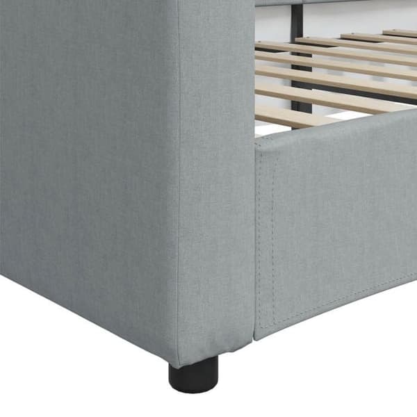 Maison Exclusive - Sengebund uden madras lys grå 90x190 cm stof