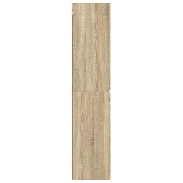 Maison Exclusive - Väggmonterat Badrumsskåp Ek Sonoma 33 x 34,5 x 160 cm