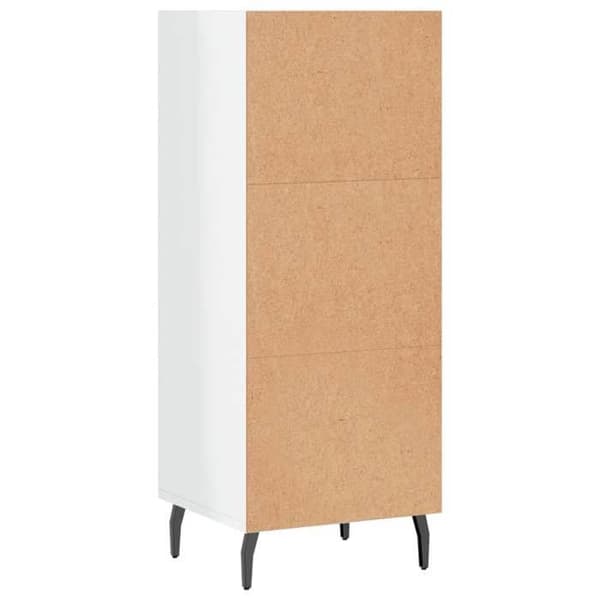 Maison Exclusive - Hvid glans buffet 34,5x32,5x90 cm ingeniørtræ Vit