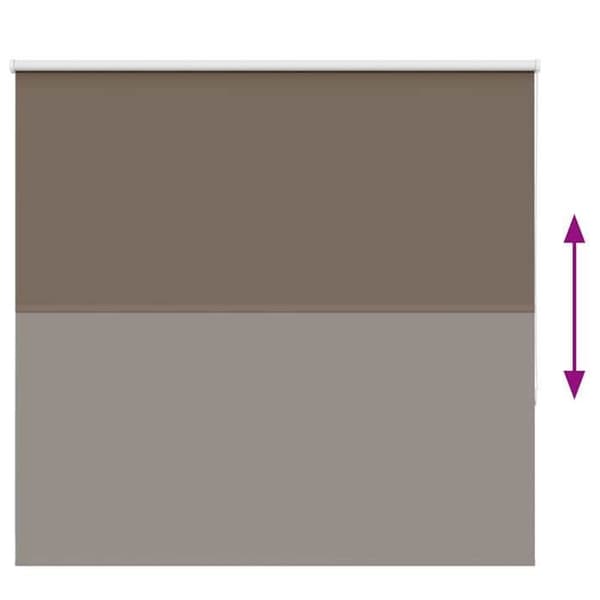 Maison Exclusive - Rullgardin mörkläggande kaffe 150x130cm tygbredd