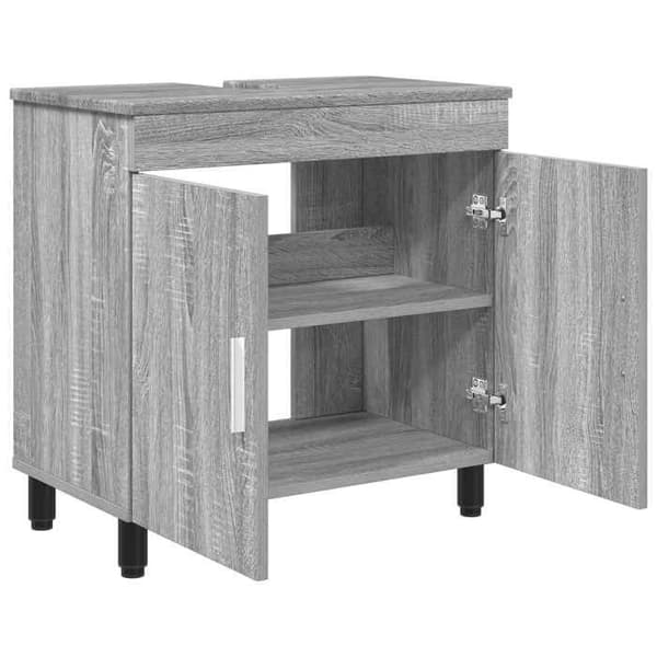 Maison Exclusive - Sonoma grå badrumsvanitet enhet 60 x 35 x 60 cm Sonoma grå