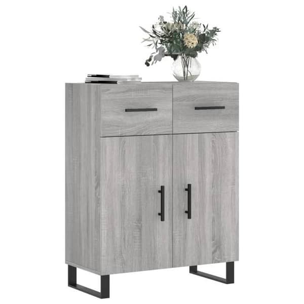 Maison Exclusive - Buffé Sonoma Grå 69,5x34x90 cm Ingenjörsträ