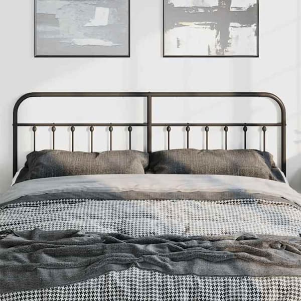 Maison Exclusive - Erstatnings hovedgærde i sort metal 193 cm