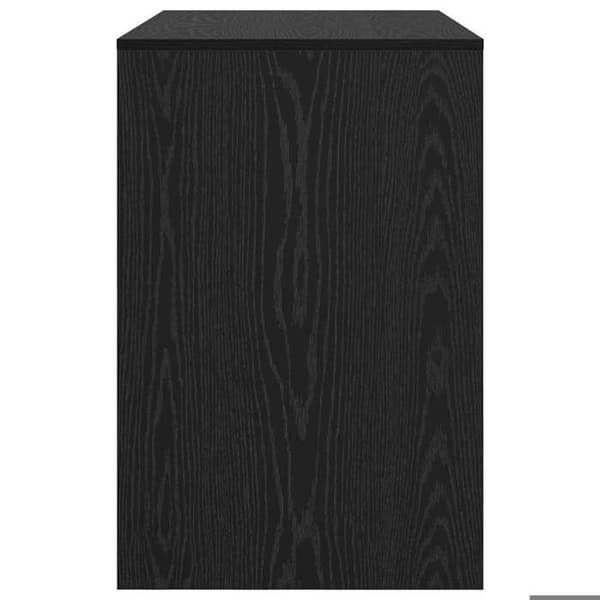 Maison Exclusive - Kontor Sort egetræ Ingeniørtræ 102 x 50 x 75 cm svart ek