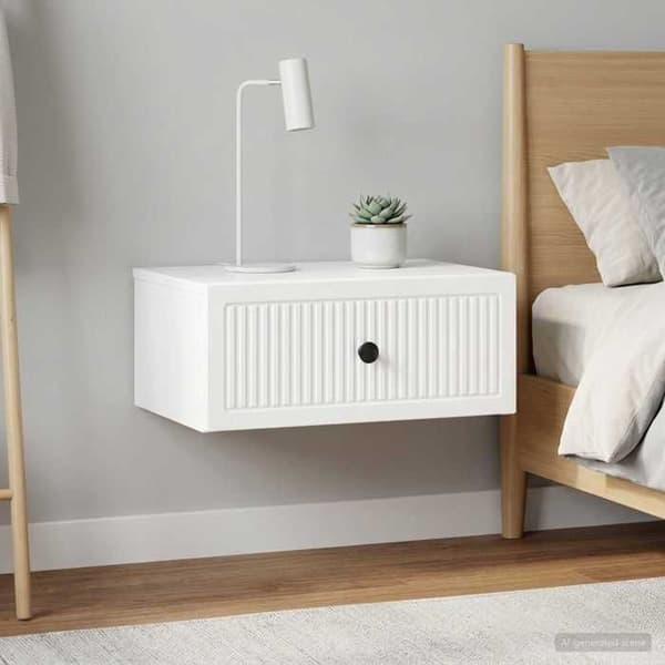 Maison Exclusive - Sängbord 2 delar Vit glansig 49 x 34,5 x 20 cm