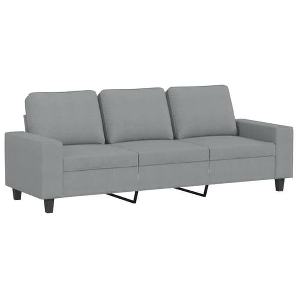 Maison Exclusive - Vaaleanharmaa 3-paikkainen sohva 180 cm Kangas