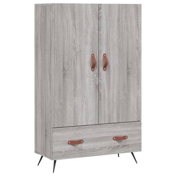 Maison Exclusive - Sonoma harmaa buffet 69,5x31x115 cm insinööripuusta