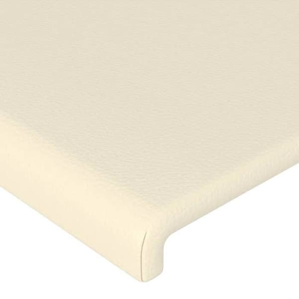 Maison Exclusive - Hovedgærde Creme 100x5x118/128 cm Simililæder Grädde