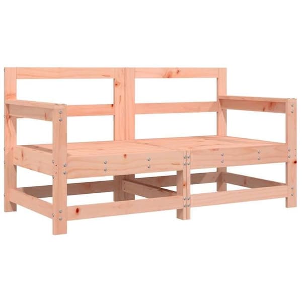 Maison Exclusive - Trädgårdsstolar med kuddar, set om 2, massiv douglas