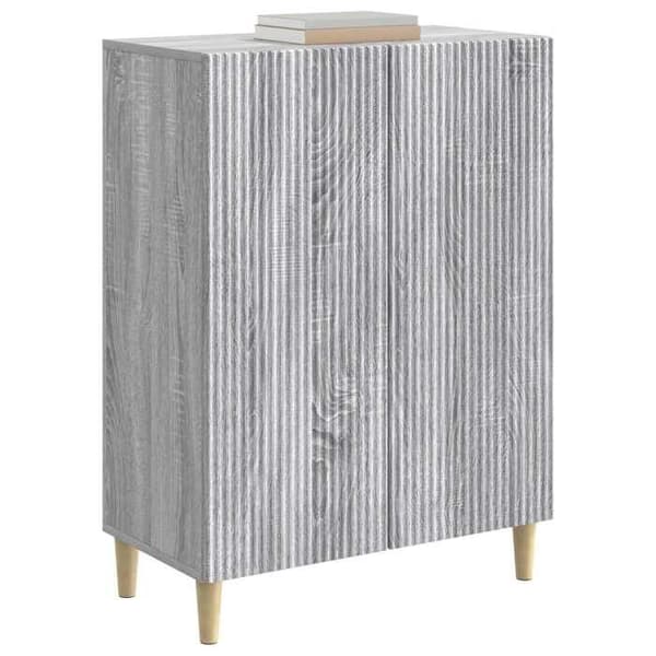 Maison Exclusive - Buffé Sonoma grå 66 x 34,5 x 90 cm Ingenjörsträ