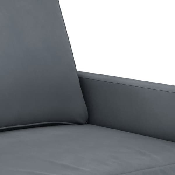 Maison Exclusive - Sæt af 3 sofaer med puder Mørkegrå Velour