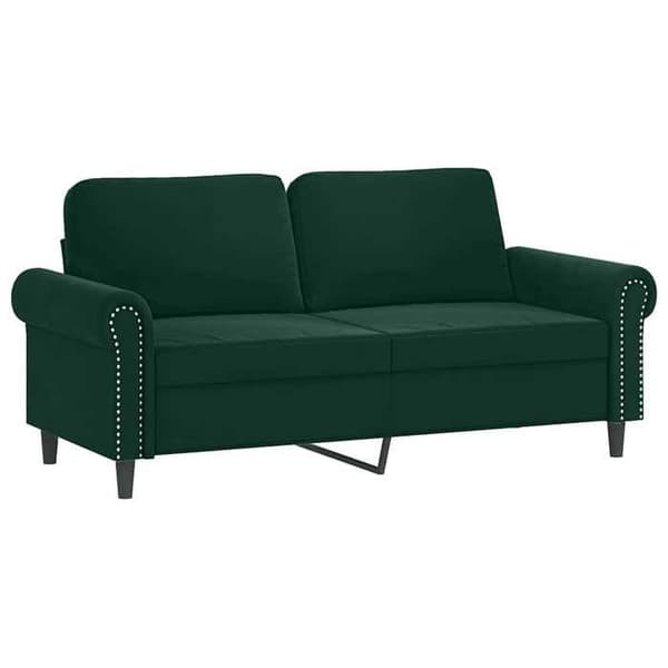 Maison Exclusive - Sæt af 2 sofaer med puder Mørkegrøn Velour