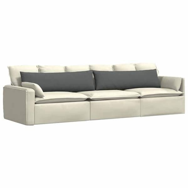 Soffkuddar - EXKLUSIV HEM - 145 x 40 cm - Mörkgrå - Paket med 2 st - Dragkedjefodral Mörkgrå