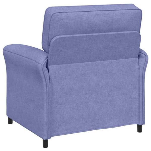 Sofa sæt - MAISON EXCLUSIVE - 2 dele - Denim blå - Polyester stof - Metalramme denim blå