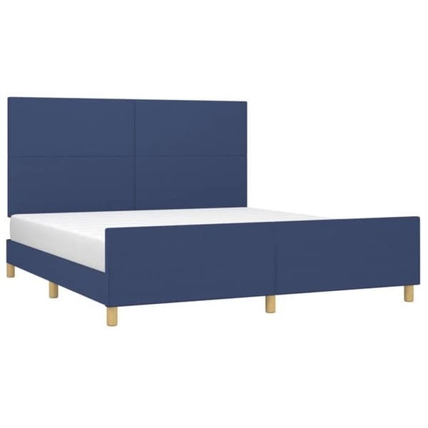 Maison Exclusive - Sengestel uden madras blå 180x200 cm stof