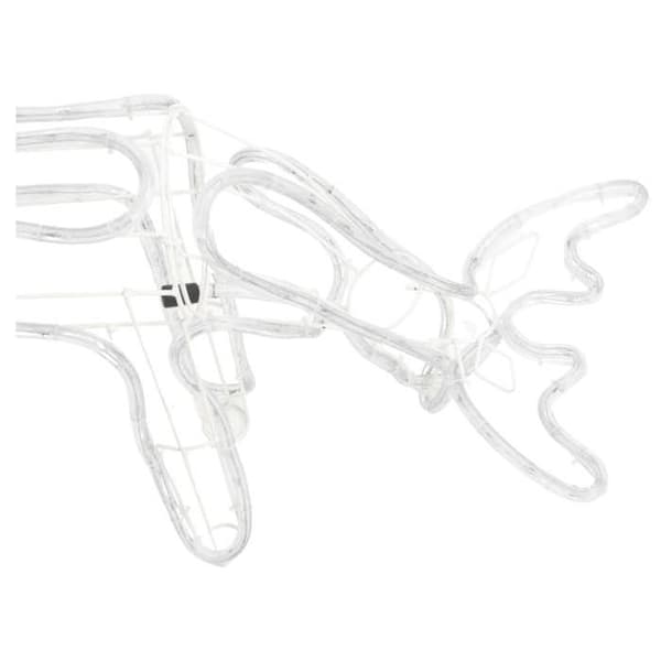 Maison Exclusive - Julrenar 3 st Vit varm 73x31x45 cm Vit varm