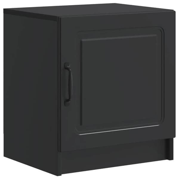Maison Exclusive - Natbord Sort 43 x 34,5 x 47 cm Ingeniørtræ