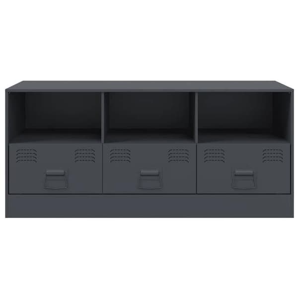 Maison Exclusive - TV-möbel antracit 99x39x44 cm stål