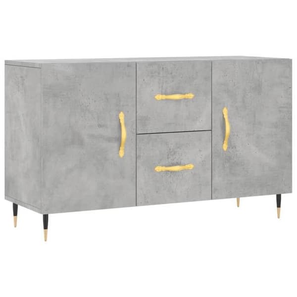 Maison Exclusive - Buffet grå beton 100x36x60 cm ingeniørtræ