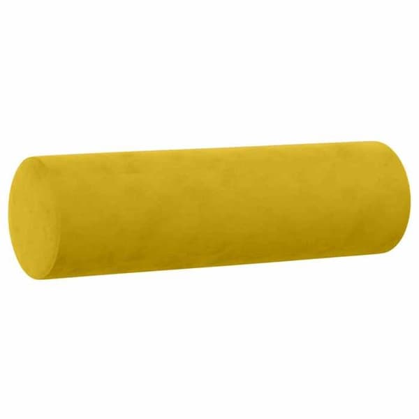 Maison Exclusive - 3-delars soffgrupp med gula sammetskuddar