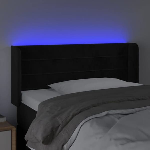 Hovedgærde - Maison Exclusive - Sort - Velour - Indbygget LED svart