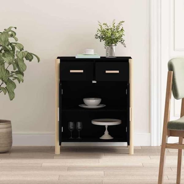 Maison Exclusive - Buffet Sort 62x38x75 cm Ingeniørtræ Svart