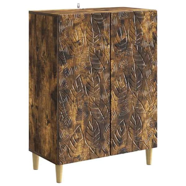 Maison Exclusive - Buffet Røget Eg 66 x 34,5 x 90 cm Ingeniørtræ
