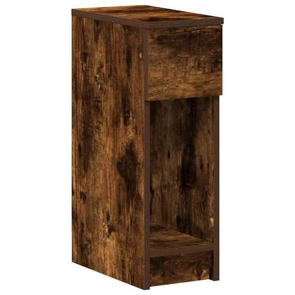 Maison Exclusive - Sängbord med låda 2 st rökt ek 20x36x60 cm