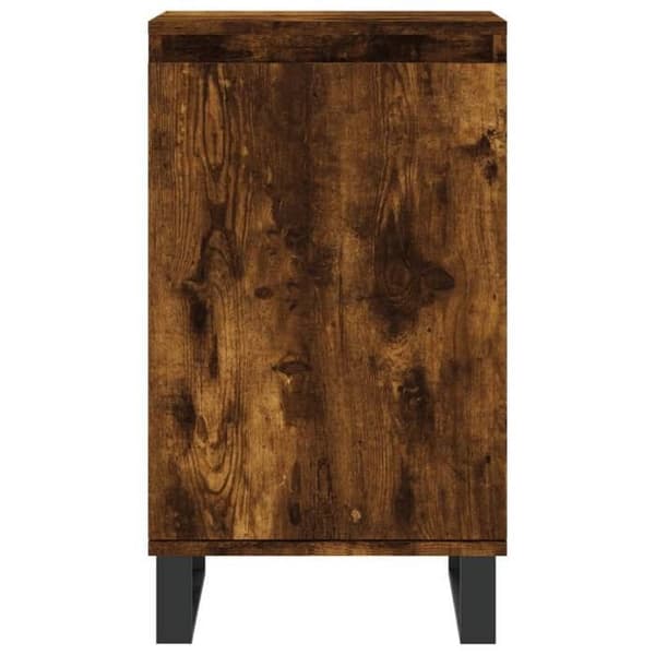 Maison Exclusive - Bufféer 2 st rökt ek 40x35x70 cm ingenjörsträ