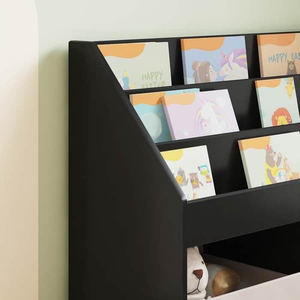 Maison Exclusive - Børnebibliotek Sort 72,5 x 29,5 x 69 cm