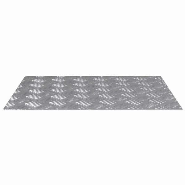 Maison Exclusive - Nez de marche 2 stk 60 x 50 cm Sølv Aluminium Rektangulær