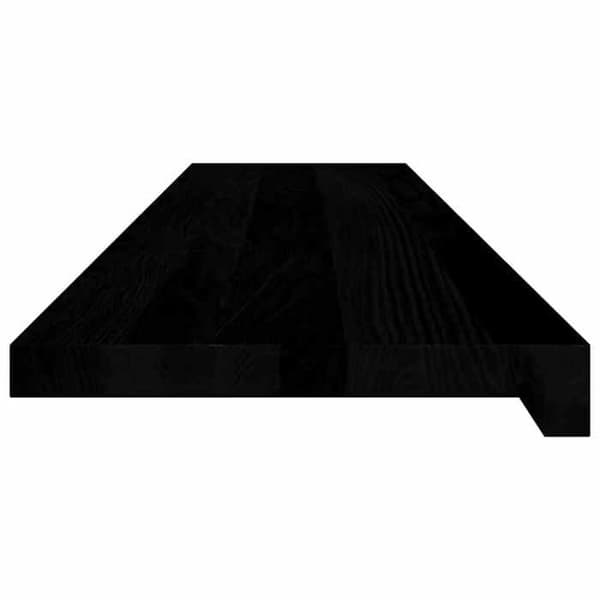 Trappe - EKSKLUSIV HUS - 8 dele - Massivt egetræ - 110x25x2 cm - Brun-sort brun-svart