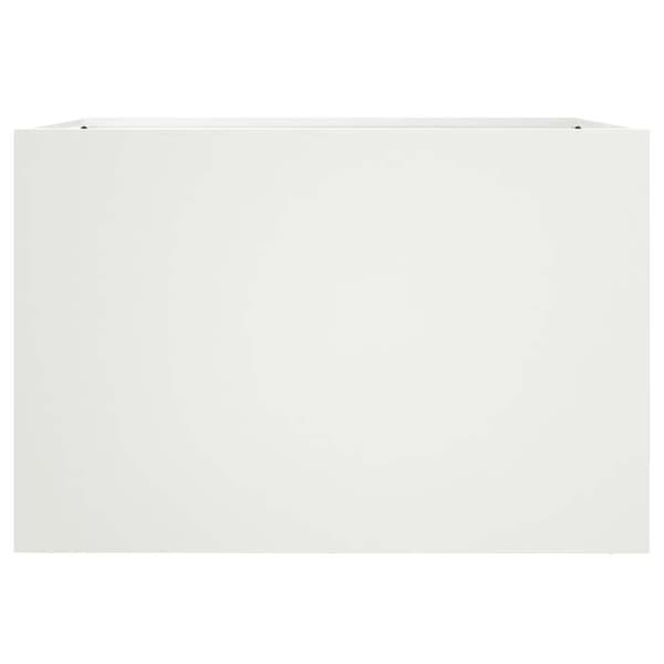 Maison Exclusive - Vit kruka 62x40x39 cm stål