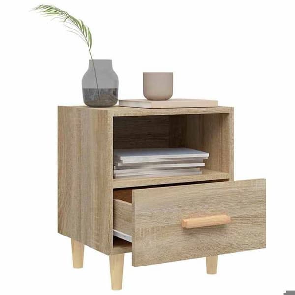 Maison Exclusive - Sängbord 2 st Ek sonoma 40x35x47 cm