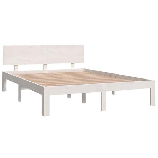 Maison Exclusive - Sengestel uden madras hvid 150x200 cm Vit