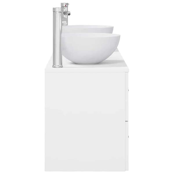 Maison Exclusive - 3-delars badrumsskåpset Vit