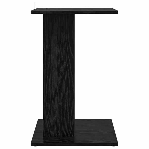 Sidebord - MAISON EXCLUSIVE - Sort eg - Ingeniørtræ - Rektangulær - 45x40x62,5 cm svart ek