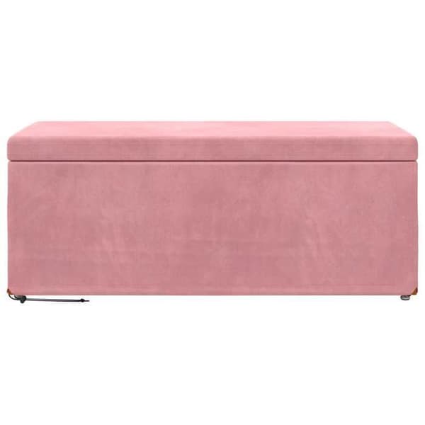 Taburet - EKSKLUSIV HUS - Rosa Taburet - Rosa - Velour & komposittræ - Moderne Ros