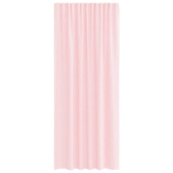 Maison Exclusive - Gardiner i voile med ringar 2 st ljusrosa ljusrosa