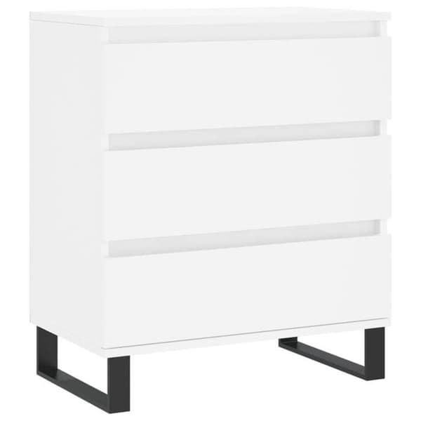 Maison Exclusive - Buffé Vit 60x35x70 cm Ingenjörsträ