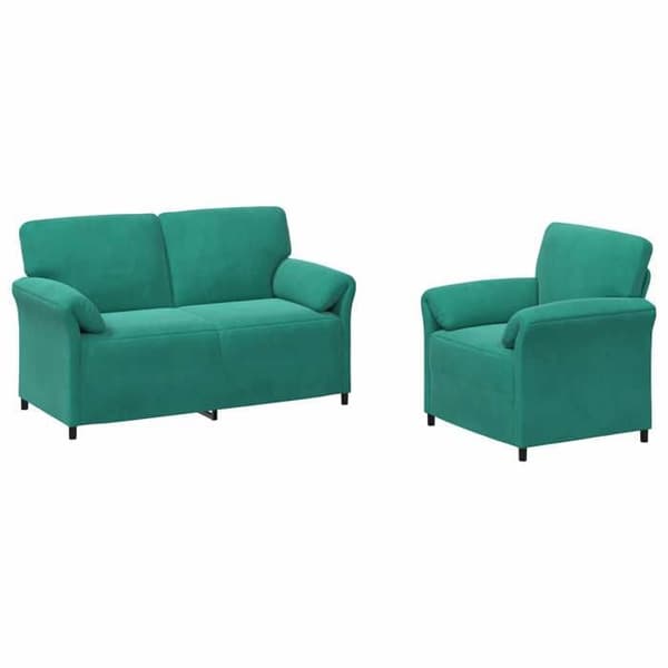 Maison Exclusive - Sæt af 2 Sofaer Turquoise Velour