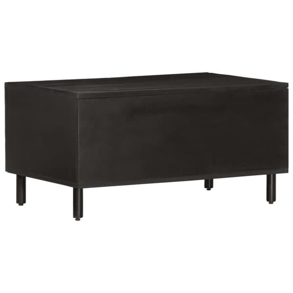 Maison Exclusive - Musta sohvapöytä 80x50x40 cm mangopuusta