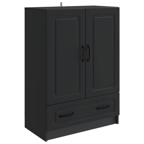 Maison Exclusive - Buffet med skuffe Sort 66 x 34,5 x 92 cm Ingeniørtræ