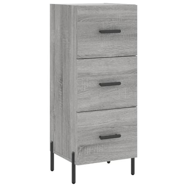Maison Exclusive - Buffet Sonoma grå 34,5x34x90 cm Ingenjörsträ