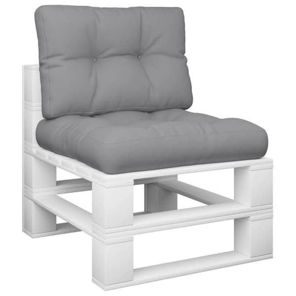 Maison Exclusive - Pallet puder sæt af 2 grå stof
