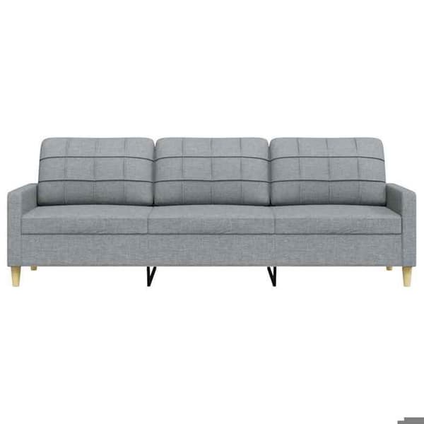 Maison Exclusive - 3-personers sofa i lys grå 210 cm stof