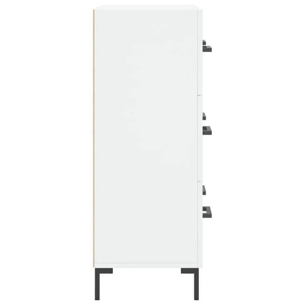 Maison Exclusive - Vit buffé 69,5x34x90 cm ingenjörsträ
