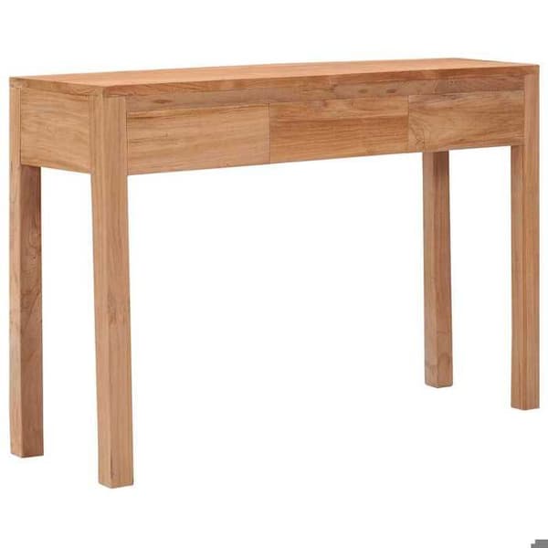 Maison Exclusive - Konsolbord 110x35x75 cm i solid teaktræ