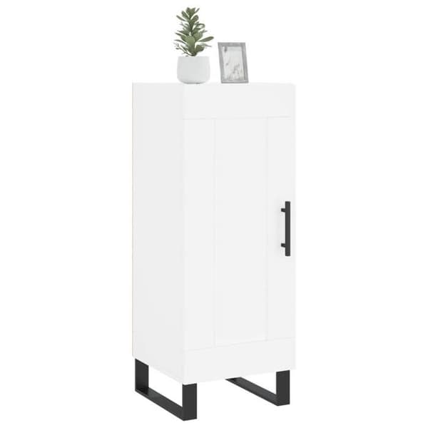 Maison Exclusive - Vit buffé 34,5x34x90 cm ingenjörsträ