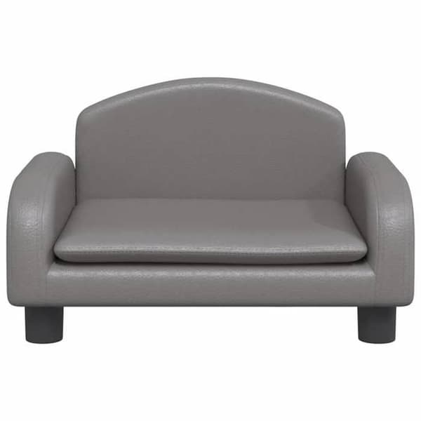 Maison Exclusive - Harmaa koiranpeti 50x40x30 cm keinonahkaa grå
